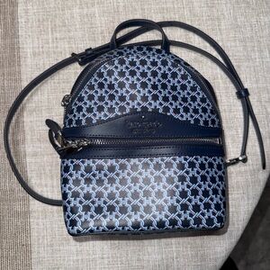 Kate Spade Navy and Black Patterned Crossbody Bag